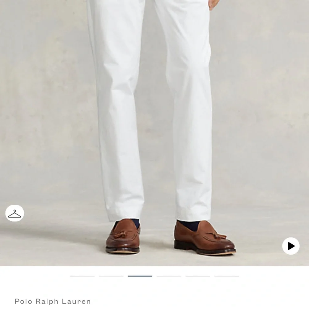 Polo Ralph Lauren Mens Chino Pants Flat Front White Size 36X34 - Picture 7 of 12
